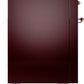 ILVE Nostalgie II 48" Dual Fuel Natural Gas Range in Burgundy with Copper Trim, UP48FNMPBUP