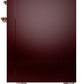 ILVE Nostalgie II 48" Dual Fuel Natural Gas Range in Burgundy with Copper Trim, UP48FNMPBUP