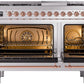ILVE Nostalgie II 48" Dual Fuel Natural Gas Range in Stainless Steel with Copper Trim, UP48FNMPSSP