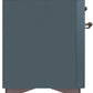 ILVE Majestic II 36" Dual Fuel Natural Gas Range in Blue Grey with Bronze Trim, UM09FDNS3BGB