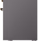ILVE Nostalgie II 36" Dual Fuel Natural Gas Range in Matte Graphite with Bronze Trim, UP36FNMPMGB