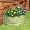 Olle Gardens 17" Tall Decorative Semi-circle Raised Garden Bed - Sage Green