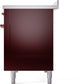 ILVE Nostalgie II 48" Induction Range with Element Stove and Electric Oven in Burgundy with Copper Trim, UPI486NMPBUP