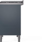 ILVE Nostalgie II 40" Dual Fuel Propane Gas Range in Blue Grey with Brass Trim, UPD40FNMPBGGLP