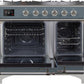 ILVE Majestic II 40" Dual Fuel Propane Gas Range in Blue Grey with Chrome Trim, UMD10FDNS3BGCLP