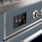 ILVE Majestic II 40" Dual Fuel Propane Gas Range in Blue Grey with Chrome Trim, UMD10FDNS3BGCLP