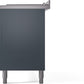 ILVE Nostalgie II 60" Dual Fuel Propane Gas Range in Blue Grey with Copper Trim, UP60FSNMPBGPLP