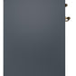 ILVE Nostalgie II 30" Induction Range with Element Stove and Electric Oven in Blue Grey with Brass Trim, UPI304NMPBGG