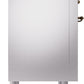 ILVE Nostalgie II 36" Induction Range with Element Stove and Electric Oven in Stainless Steel with Bronze Trim, UPI366NMPSSB