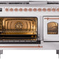 ILVE Nostalgie II 48" Dual Fuel Natural Gas Range in White with Copper Trim, UP48FNMPWHP
