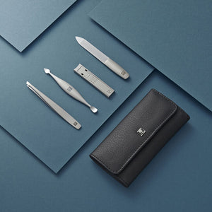 ZWILLING Beauty Premium 5-pc Black Leather Grooming Set