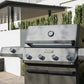 Monument Grills Eminence 425 Series | 4 Burner Fortified Propane Gas Grill in Silky Matte Black