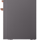 ILVE Nostalgie II 48" Dual Fuel Natural Gas Range in Matte Graphite with Copper Trim, UP48FNMPMGP