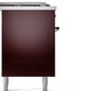 ILVE Nostalgie II 60" Dual Fuel Propane Gas Range in Burgundy with Bronze Trim, UP60FSNMPBUBLP
