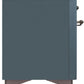 ILVE Majestic II 36" Dual Fuel Propane Gas Range in Blue Grey with Bronze Trim, UM09FDNS3BGBLP