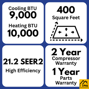 MRCOOL 5th Gen Advantage 9,000 BTU Single Zone Mini Split Complete System with 16ft. Line Set 230V (HVAC Technician Required), A-09-HP-230D-O