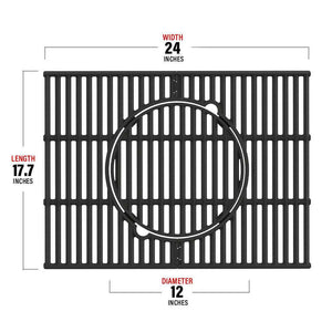 Monument Grills 6 Burner Multifunction Cast Iron Grill Grate (For Models: 77352, D605, D605P)