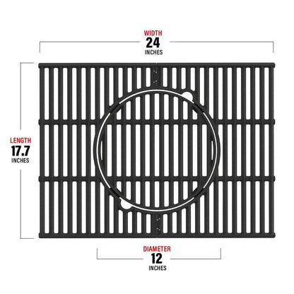 Monument Grills 6 Burner Multifunction Cast Iron Grill Grate (For Models: 77352, D605, D605P)