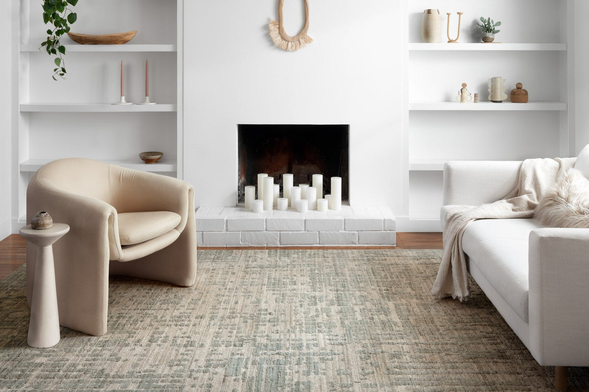 Loloi Arlo ARL-02 Stone / Turquoise area rug - image 4