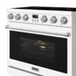 THOR Kitchen 36" Contemporary Professional Electric Range in White, ARE36W