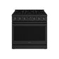 THOR Kitchen 36" Contemporary Professional Gas Range in Black, ARG36B