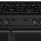 THOR Kitchen Contemporary 48" 7.6 cu. ft. Propane Gas Range with Convection Oven in Black Matte, ARG48BLP