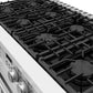 THOR Kitchen Contemporary 48" 7.6 cu. ft. Propane Gas Range with Convection Oven in White Matte, ARG48WLP
