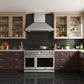 THOR Kitchen Contemporary 48" 7.6 cu. ft. Natural Gas Range with Convection Oven and 8 Sealed Burners in Stainless Steel, ARG48