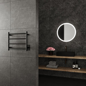 Artemis Wall Mounted Electric Towel Warmer in Black