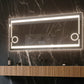 Paris Mirror 60" x 28" Rectangle Aurora Illuminated Mirror 3000K