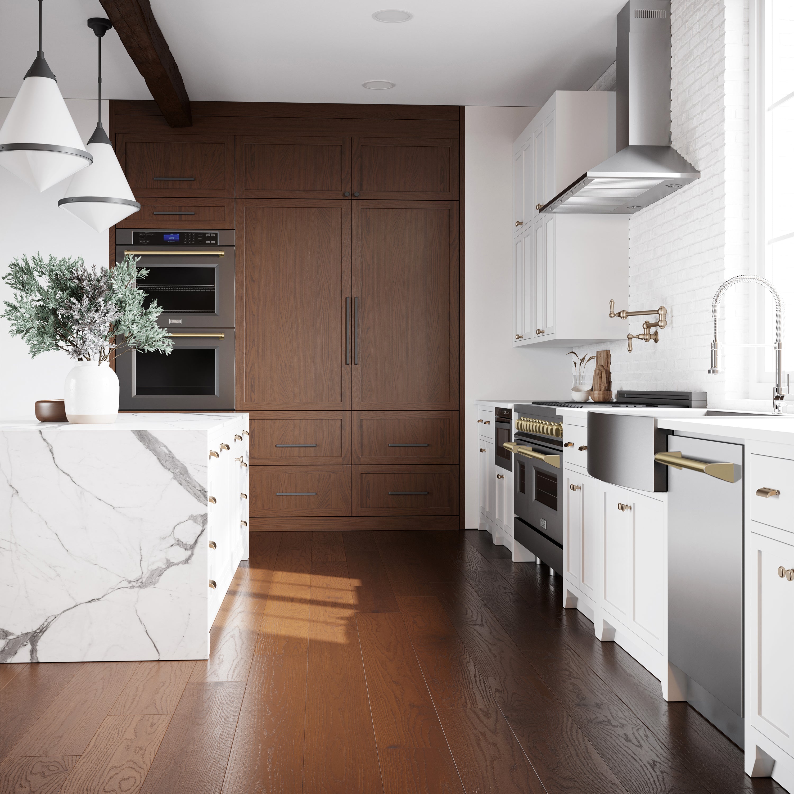 Autograph Edition Double Wall Oven in Black Stainless with