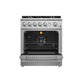 FORNO Giovanni 30" 4.32 cu. ft. Gas Range with 5 Sealed Burners, Air Fry Basket, Wok Support and Griddle, FFSGS6274-30