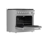 FORNO Marco 36" 5.36 cu.ft. Gas Range with 6 Burners and Built-In Temperature Gauge, FFSGS6277-36