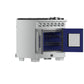 FORNO Capriasca 36" 5.36 cu. ft. Professional Gas Range with French Door and 6 Sealed Burners, FFSGS6460-36