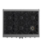 FORNO Massimo 36" 5.36 cu. ft. Freestanding French Door Gas Range with 6 Burners, FFSGS6439-36