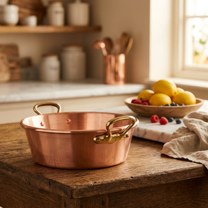 Mauviel 1830 M'PASSION Copper Jam Pan With Brass Handles