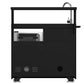 FORNO Outdoor Kitchen Set - Gas Grill with 4 Burners, Gas Pizza Oven, Sink Module/Beverage Center with Black Sintered Stone Countertop