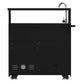 FORNO All’Aperto Outdoor Kitchen - 62,600 BTU BBQ with 3 Stainless-Steel Burners & Infrared Burners & Sink Module with Black Sintered Stone Countertops, Bar & Beverage Center