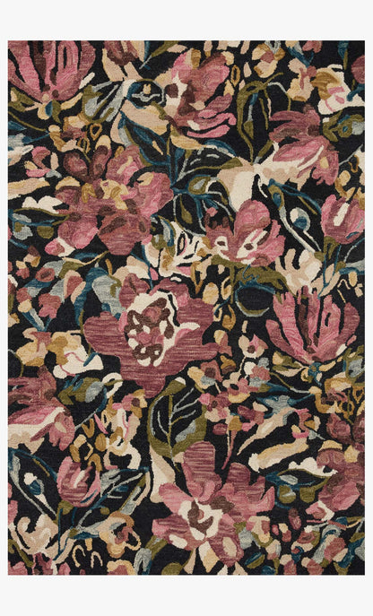 Loloi Belladonna BLM-01 Black / Berry area rug - image 1