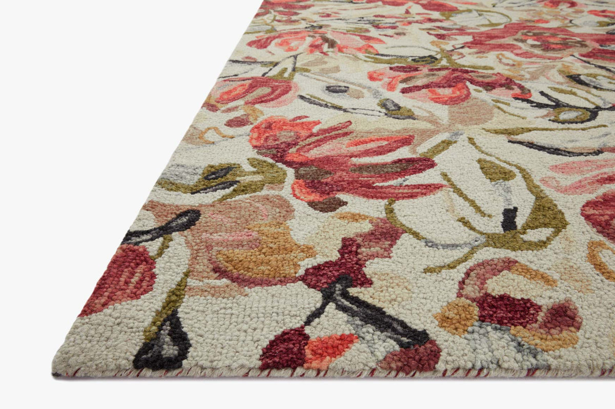 Loloi Belladonna BLM-01 Ivory / Raspberry area rug - image 3