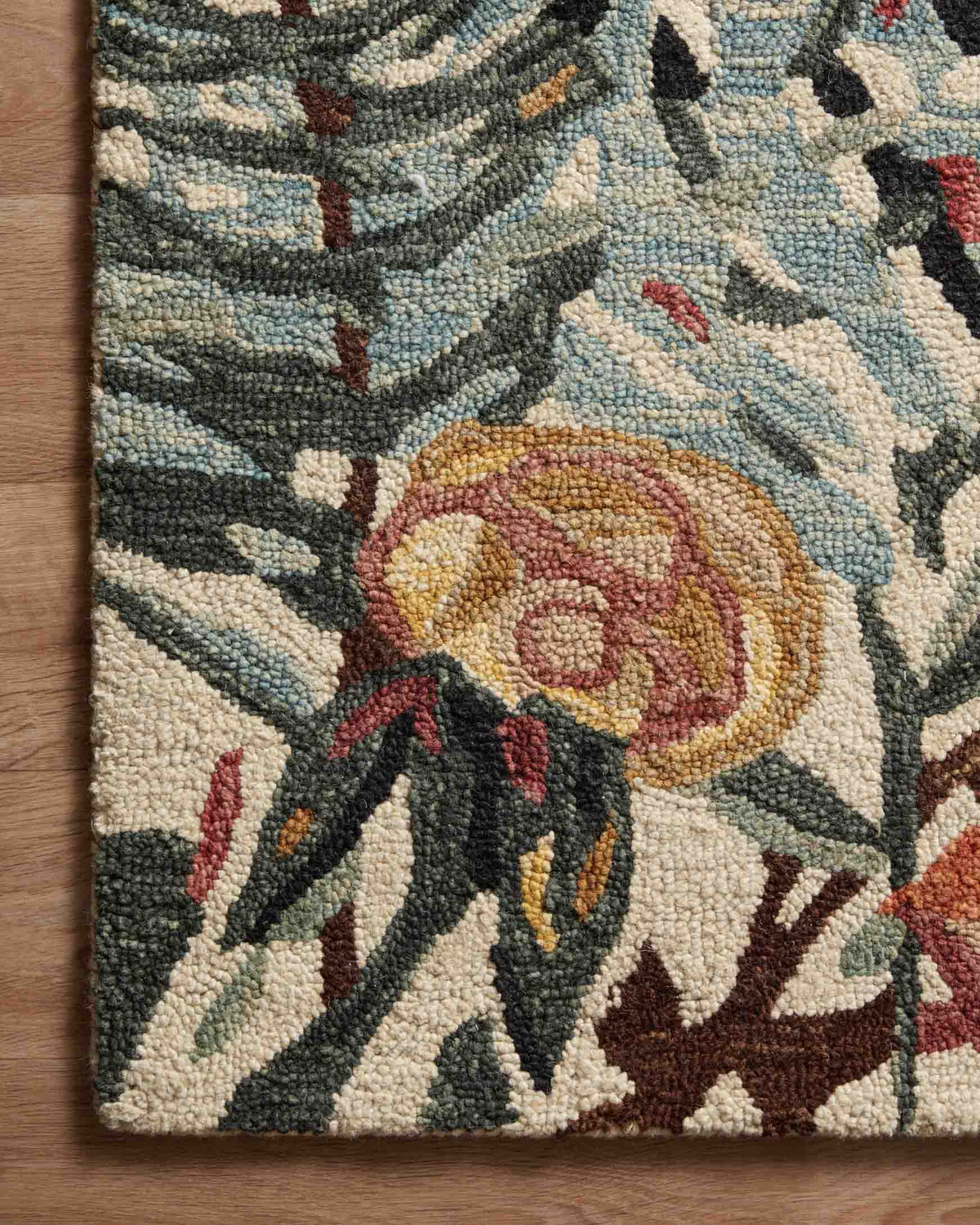 Loloi Belladonna BLM-02 Ivory / Lagoon area rug - image 8