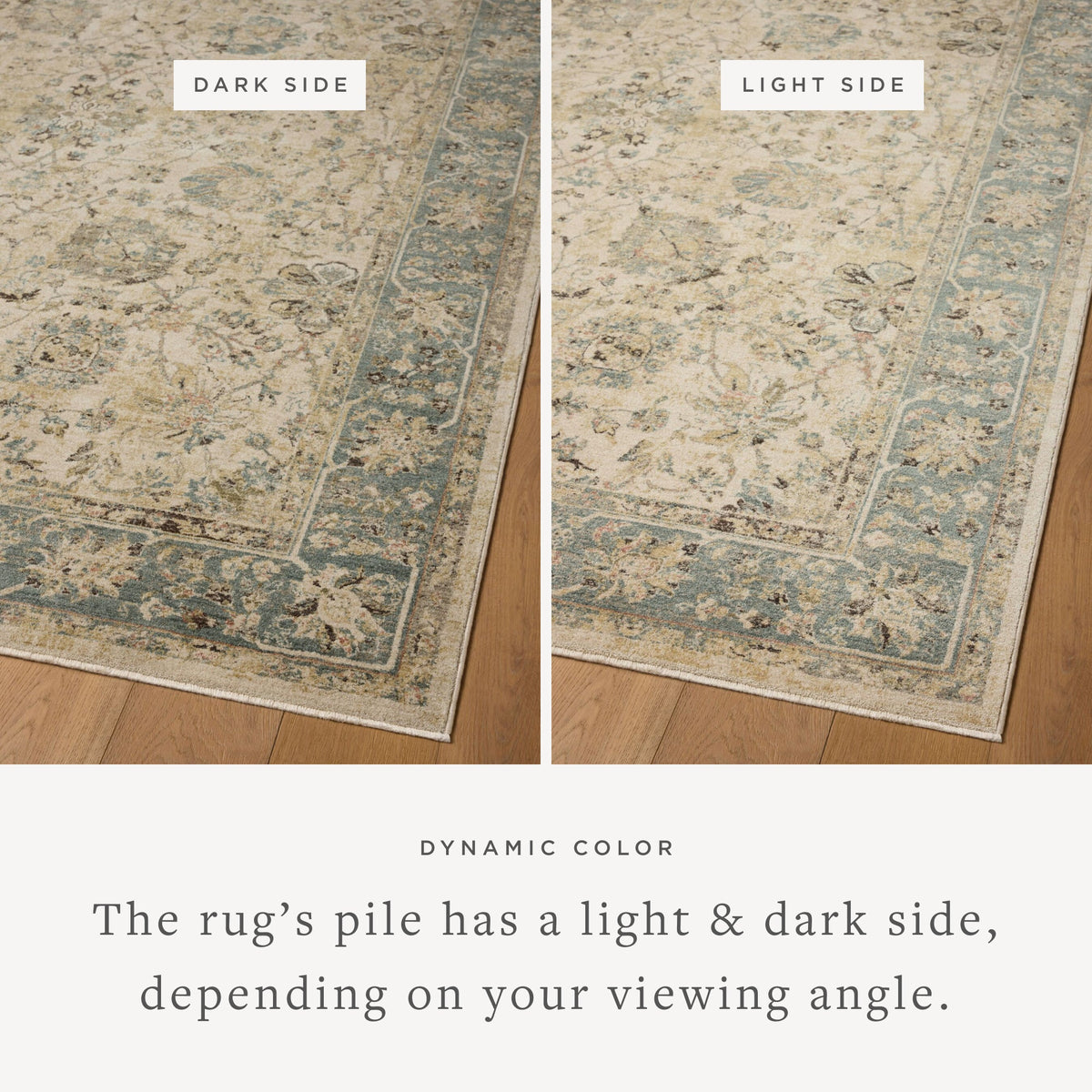 Loloi Briar BRR-05 Ant. Ivory / Blue area rug - image 3