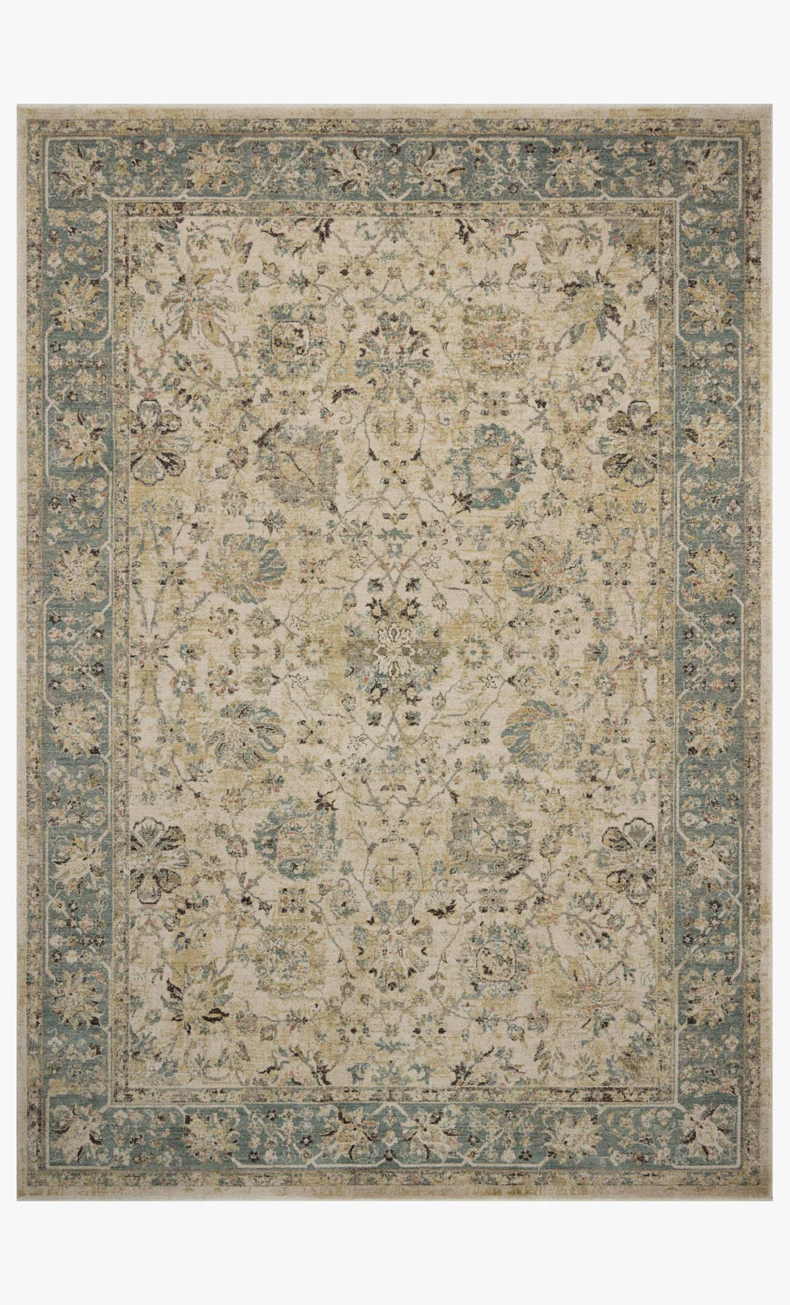 Loloi Briar BRR-05 Ant. Ivory / Blue area rug - image 1