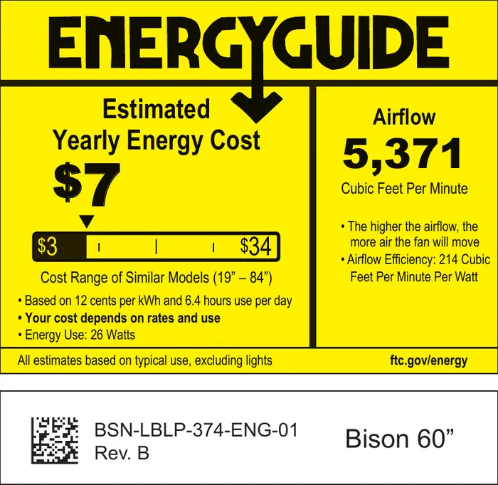 EnergyGuide BSN-LBLP-374-ENG-01