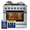 HausPro Range 36" - Black Stainless Stl