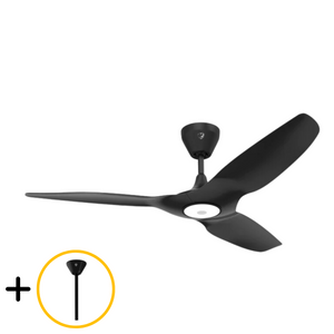 Big Ass Fans Haiku L 52" Outdoor Ceiling Fan in Black with 10" Downrod Accessory