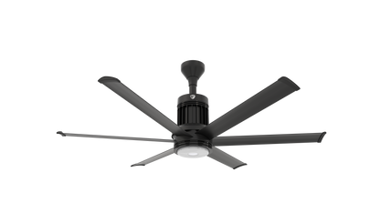 Big Ass Fans i6 60" Ceiling Fan in Black, Downrod 6", Indoors with LED
