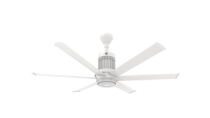 Big Ass Fans i6 60" Ceiling Fan in White, Downrod 6", Indoors with LED