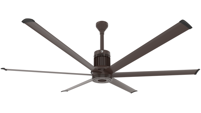 Big Ass Fans i6 84" Ceiling Fan in Oil Rubbed Bronze, Downrod 12", Indoors