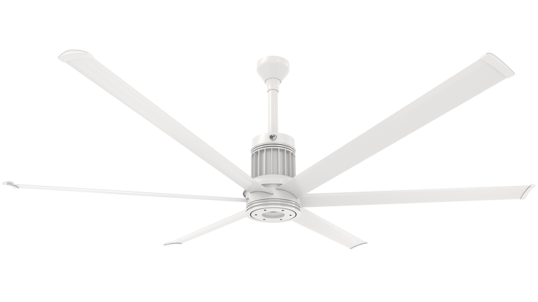 Big Ass Fans i6 84" Ceiling Fan in White, Downrod 12", Indoors